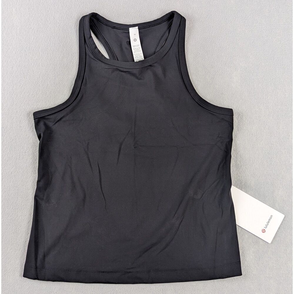 NWT lululemon  Align Waist-Length Racerback Tank Top Black Size 10